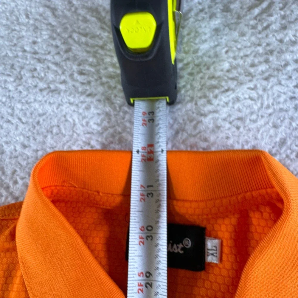 Vintage Titleist Golf Polo Shirt Athletic Orange Men's Size XL Stretch Clean
